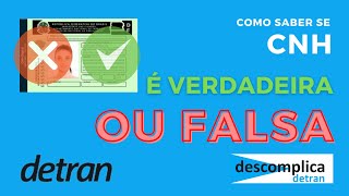 CNH é FALSA ou VERDADEIRA Passo a passo para vc não cair em golpe [upl. by Crespo]