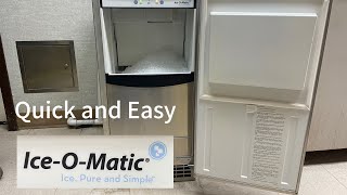 How to clean an IceOMatic GEMU090 ice machine [upl. by Banna391]