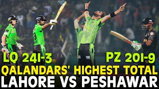 Qalandars Hits Highest Score of 2413 Runs Against Zalmi  Lahore vs Peshawar  HBL PSL 2023  MI2A [upl. by Odnesor]