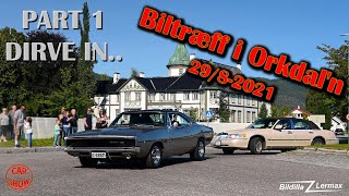 Biltræff i Orkdaln 2021  298  PART 1  DRIVE IN Crusingen kommer til amfi  Bildilla Magsin [upl. by Ylebmik]