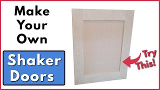 Shaker Cabinet Doors with A Beveled Edge Design DIY [upl. by Ecirtnom609]