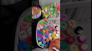 Unboxing Ohuhu MARKERS ASMR ohuhu ohuhumarkers art markers shorts satisfying Favorite MARKERS [upl. by Duwad]