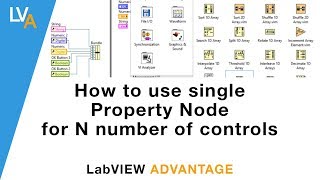 How to use single Property Node for N number of controls in LabVIEW [upl. by Fagaly]