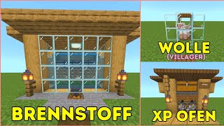 XPOfen  Brennstoff  WolleFarm 120 Bedrock minecraft [upl. by Phaedra414]