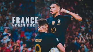 FRANCE World cup 2022 whatsapp status  france mbappe edit fifaworldcup2022 [upl. by Kostman181]