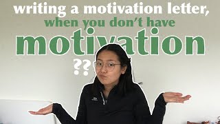 HOW TO WRITE A MOTIVATION LETTER tips amp tricks to ace your application [upl. by Xeno]