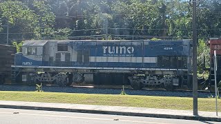 Trem Locotrol Carregado Passando em Jaraguá do Sul  SC LJG  G22UB 4314 do PR 27062024 [upl. by Nolyak]