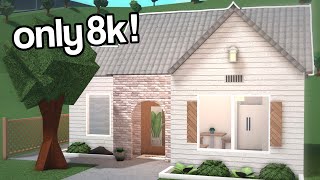 8K STARTER HOUSE  Bloxburg Tutorial with Voice [upl. by Eonak]