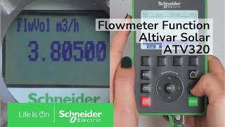 How to Configure Flowmeter Function on Altivar Solar ATV320  Schneider Electric [upl. by Ysnil]