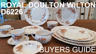 Royal Doulton China Wilton D6226 Buyers Guide [upl. by Elizabeth]