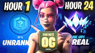 Ich Erreiche Platz 1 Rank In 24 Stunden 😳 OG FORTNITE [upl. by Annaiviv72]