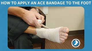 How to Apply an Ace Bandage to the Foot [upl. by Suolekcin]