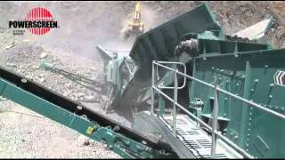 Powerscreen XA750S and Warrior 2400 Portland Quarry  Cape Town [upl. by Durr]