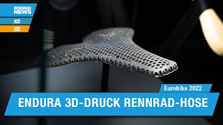 Erste RennradHose mit Sitzpolster aus 3DDruck Endura Pro SL 3D Matrix [upl. by Olia]