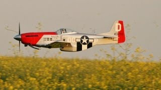 RC HANGAR 9  P51D MUSTANG   PART 1  OS FS 120 SURPASS III PUMPED AT HDMFC  PETE  2010 [upl. by Fi]