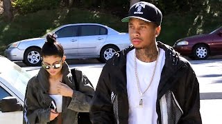 X17 EXCLUSIVE  Kylie Jenner And Tyga Look Exhausted At PostHalloween Brunch [upl. by Mollee]