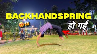 Backhand spring कैसे करी😱 finally stunt karne laga [upl. by Aneek]