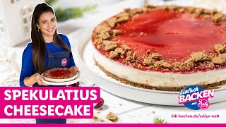 Spekulatius trifft Käsekuchen  No Bake Spekulatius Cheesecake [upl. by Robinette]