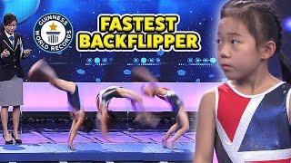 Most Handsprings in One Minute  Guinness World Records [upl. by Yort]