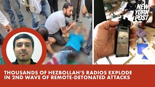 Thousands of Hezbollah’s handheld radios explode in second wave of attacks — killing 9 wounding 300 [upl. by Aicined779]