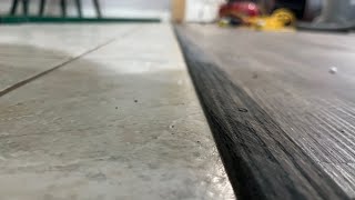 How to Make Your Own Wood Transition Strip for Vinyl Flooring [upl. by Etnoid]