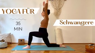 Yoga für Schwangere  Pränatal  alle Trimester  Vertrauen amp Verbindung zum Baby stärken  35 min [upl. by Nutsud]