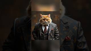 Being wealthy and handsome  cat cats catlover [upl. by Parker]