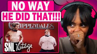 Chris Farley SHIRTLESS  Chippendales Audition  SNL REACTION [upl. by Fisch211]