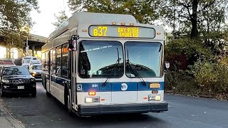 B37 bus announcements to Bay RidgeShore Rd Weekday Vianova screen [upl. by Chrissy]