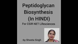 Peptidoglycan Biosynthesis In HINDI For CSIR NET [upl. by Neurath]