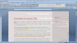 Accept or Reject Changes Made to a Document [upl. by Yorled]