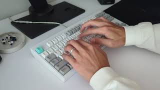 Mode Eighty with Factory Lubed HMX Xinhai Linear Switches Typing Sounds ASMR [upl. by Rosenbaum]