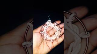 Macrame dream catcher using old charging cable diy macrame youtubeshorts trending [upl. by Hardden]