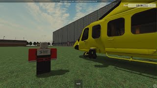 Air Ambulance taking off from Whitecliff Park on ROBLOX [upl. by Ballou]