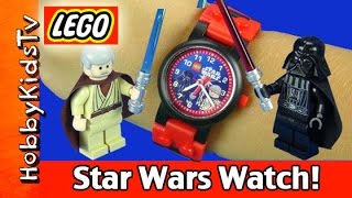 LEGO Star Wars Watch Darth Vader vs ObiWan build and play HobbyKidsTV [upl. by Aizatsana]