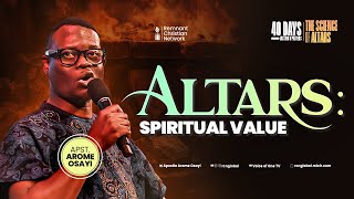 ALTARS SPIRITUAL VALUE  APOSTLE AROME OSAYI [upl. by Yrahk]