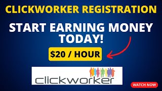 Clickworker Registration Guide StepbyStep Tutorial to Start Earning Money Today [upl. by Verlee481]