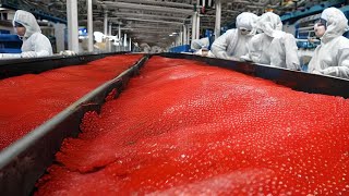 Incredible Process of Growing Red Caviar Caviar Production  How to Make Red Caviar [upl. by Tamsky]