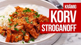 Korv STROGANOFF  riktigt krämig [upl. by Nodnerb]