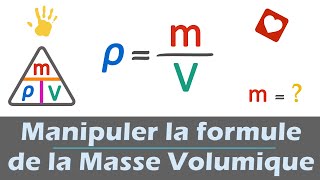 Masse volumique  Manipulation de formule  Masse  volume  Collège  Lycée  Physiquechimie [upl. by Gollin]