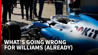 F1 testing 2019 Whats going wrong for troubled Williams [upl. by Eihctir]