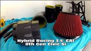 Hybrid Racing 35 Cold Air Intake Components  8th Gen Civic Si [upl. by Mame289]