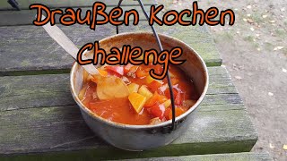 Draußen kochen Callenge  Kesselgulasch [upl. by Lraep]