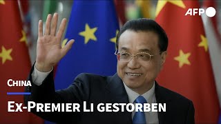 Chinas ExMinisterpräsident Li Keqiang ist tot  AFP [upl. by Nrehtak]