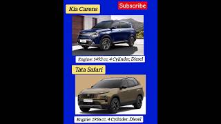 Kia Carens vs Tata Safari Car Compare  Engine Power Torque Dimensions  Carens vs Safari Car [upl. by Anilok322]