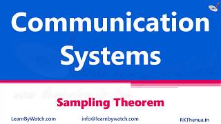 Sampling Theorem  Hindi Urdu  Communication System by Raj Kumar Thenua [upl. by Koenig]