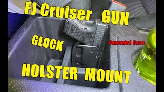 ✔How to Install Gun Holster in FJ Cruiser 🌄 Overlanding Mod  Concealed Carry Modification 🤪ASMR 🥴 [upl. by Lenssen]