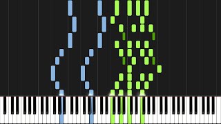 Modest Mussorgsky  Pictures at an Exhibition Promenade Piano Tutorial Synthesia [upl. by Riem]