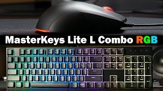 CM MasterKeys Lite L RGB KeyboardMouse Combo  Review [upl. by Lienet148]