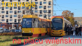 tramwaje na placu wileńskim [upl. by Nehgem]